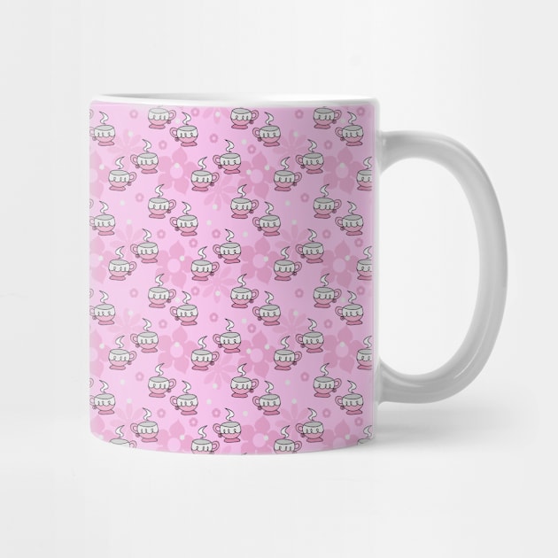 Flower Teacup Pink Pattern by saradaboru